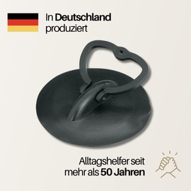 HomeXpert - Universal Drain Plug for Plugholes from 45.5 to 60mm - Black