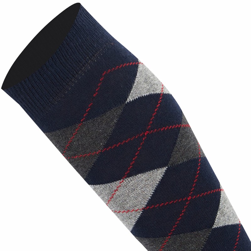 Mysocks Knee High Socks Long Golf Socks Fancy Colorful Argyle