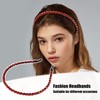 VOCOSTE Hair Hoop Women Headband Headband Rhinestone 0.6cm Width 1pcs