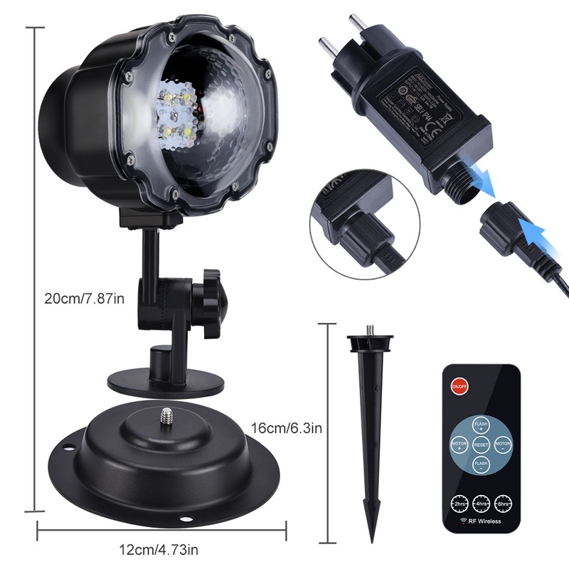 LED Snowfall Lights, LED Projector Snow Falling Lights for Garden,