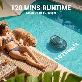 Steelite S7 Cordless Robotic Pool Cleaner for Above Ground Pools