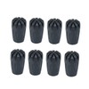 Totority 8pcs Rubber Tips for Trekking Cane Durable Hiking Pole