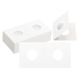 PATIKIL 2 x 2 Coin Flips, 100 Pack 20.5mm Cardboard Coin Holder Paper Coin Holders for Coin Collection Supplies Collector, White