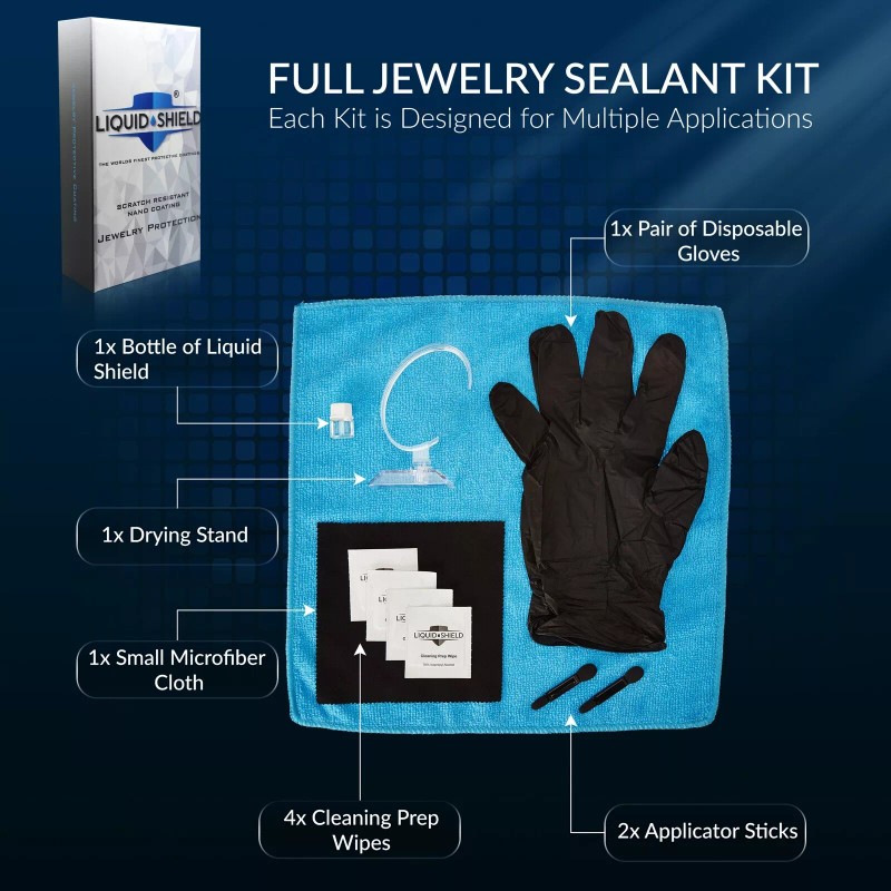 Liquid Shield Watches Jewelry Rings Protective Cleaner Coating Kit Protect