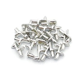 LICQIC 20 Pcs Shelf Pins, Metal Shelf Support Pegs for 5mm Hole, Shelf Brackets for Cupboard Cabinet Furniture Kitchen Wardrobe Shelves, Style 4, Fits 5mm Hole
