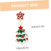 COLLBATH Elegant Christmas Tree Earrings Women's Xmas Dangle Earrings for