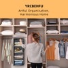 YRCBEHFU 2 Packs Hanging Closet Organizer, 6-Shelf Closet Organizers and