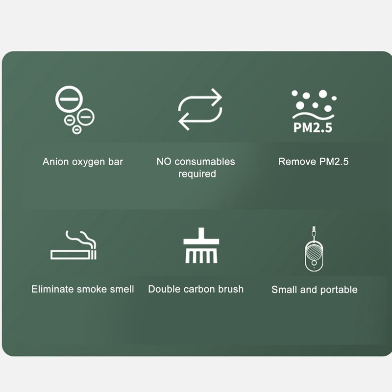 Mini Hanging Neck Negative Ion Air Purifier Portable Necklace Purifier