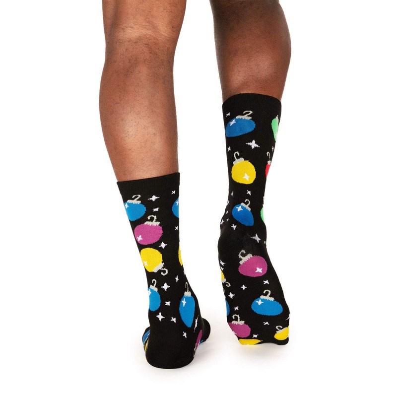 Tipsy Elves' Men's Christmas Bulb Socks - Funny Holiday Themed