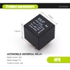 QODOLSI 4 Pack 40A Automotive Relays, 5 Pin Relay, 12V