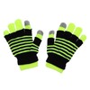 Motique Accessories Knit Fingerless and Regular Touchscreen Ladies Gloves Neon