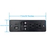 Emomo Power Recliner Emomo 2 Outlet Recessed Power Strip HX66P2U2R
