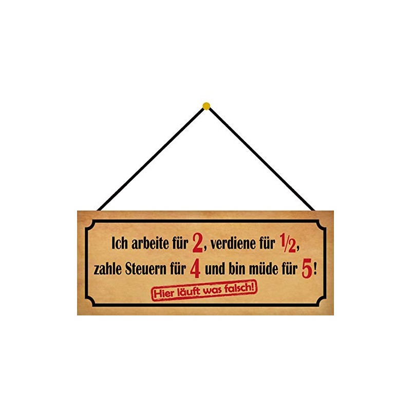 Schatzmix Tin-Plate Sign, Sheet metal, Multicoloured, 27x10 cm
