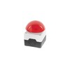 Foot and coarse hand button, red, mushroom button, IP65, 1S1Ö,