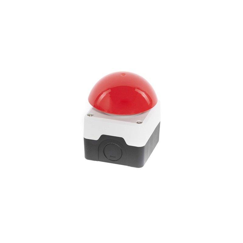 Foot and coarse hand button, red, mushroom button, IP65, 1S1Ö,