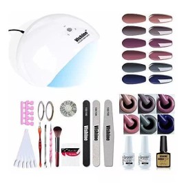 Vishine Kit Para Uñas En Gel Con Lampara De 48 W Y Herramientas