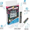 CHALKY CROWN Liquid Chalk Marker Pen - White Drawing Chalk