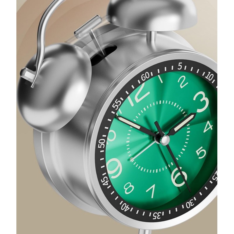 YYDS 大音量 爆音めざまし時計 振動 爆音 うるさい 絶対起きれる目覚まし時計 アナログ おしゃれ 絶対起きる