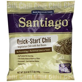 Basic American Food Quick Start Vegetarian Chili with Red Beans, 20.8 Ounce, 6 count, large size for restaurant or food service, vegetarian chili, 20.8 Ounce