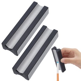 WEBEEDY 2 Pcs Pool Cue Tip Shaper Billiard Pool Stick Repair Tool Cue Tip Tool for Polishing Shaping Cleaning & Trimming, Essential Billiard Accessory for Enthusiasts Smooth Consistent Play