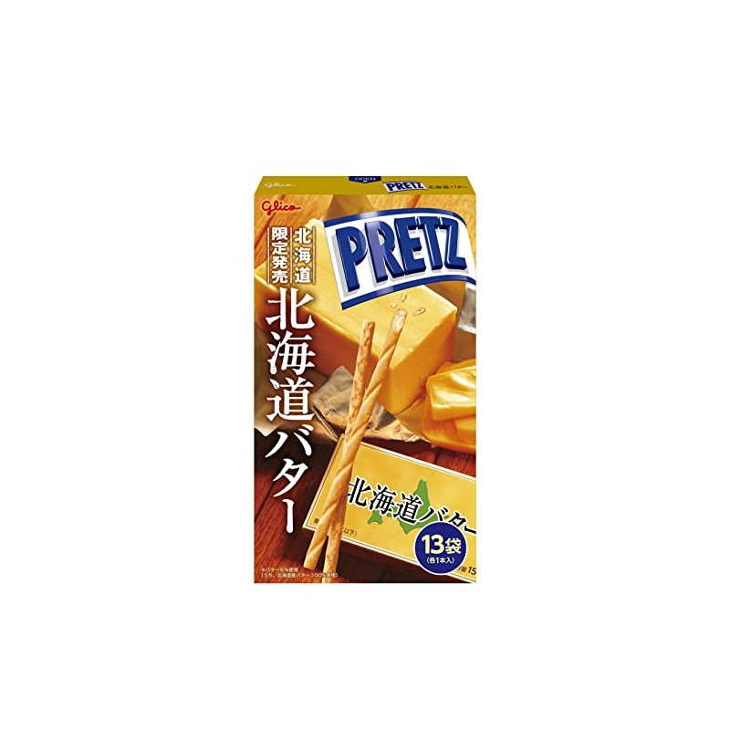 Hokkaido Limited Release Glico Giant Pretz, Hokkaido Butter, 14 Pieces