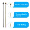 20 PCS Stainless Steel Cocktail Toothpicks, Cocktail Picks for Drinks,