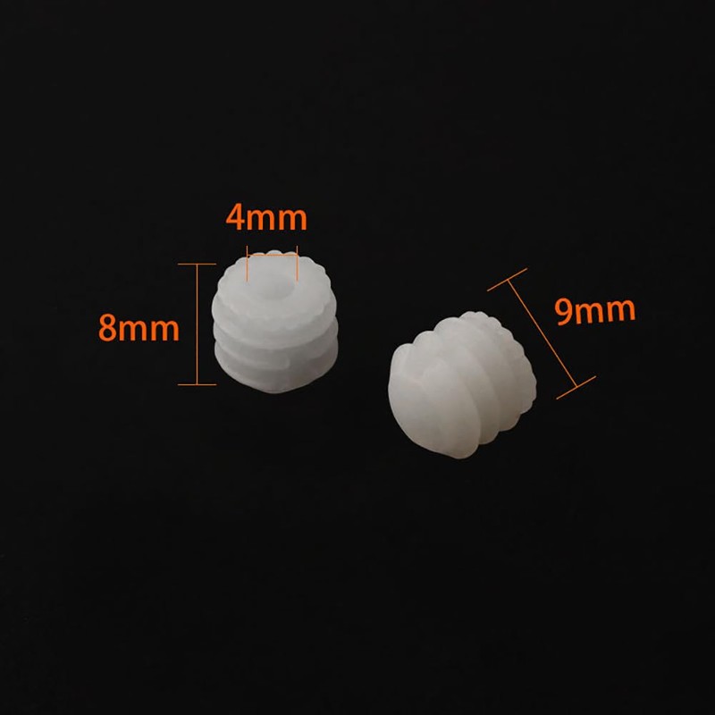 200 Pcs Plastic Hinge Dowel Inserts Cabinet Door Hinge Screw