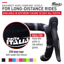Selle Italia Smootape Gran Fondo Road Bike Handlebar Tape - Grip Tape for Bikes - Black