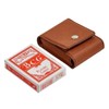 Creative Gifts Playing Cards Case in Caramel