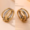 Interlocking Stackable Rings for Women Link Ring that Don't Tarnish