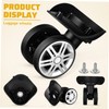 Totority 4 Pcs Luggage Wheels Replacement Heavy Duty Caster Wheels