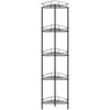 HuggieGems 5 Tier Floor Standing Corner Shower Caddy Organizer Shelf