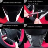 JUIVEEL Carbon Fiber Style ABS Car Interior Door Panel Cover