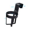 Custom Accessories 92206 Black Small Cup Holder, (Twin Pack)