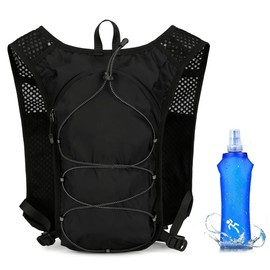 Mineup Running Vest for Men and Women, Hydration Vest Running with 500 ml, Running Backpack Men, Running Vest, Ultralight Reflective Hydration Backpack for Running, Cycling, Trails, Marathons