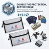 ZQZXD 2 Pack Fireproof Money Bag (7.8" x 5.1") |