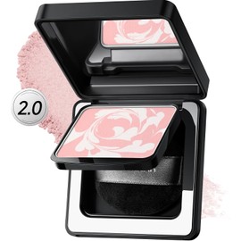 CARSLAN Polvos De Enfoque Suave Black Magnet Polvos Fijadores Compactos Translúcidos Resistentes Al Agua De Larga Duración 24 Horas Maquillaje Compacto Que Difumina La Grasa 01 Rosa Para Pie