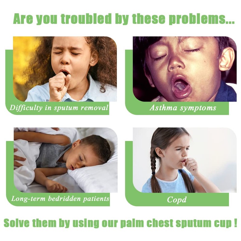 Palm Chest Percussion Sputum Cup for Child Burping & Indigestion