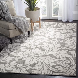 Safavieh Amherst Collection AMT425R Dark Grey and Beige Area Rug, 3 feet by 5 feet (3' x 5')