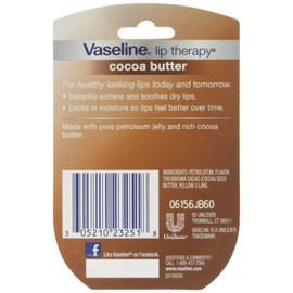 Vaseline Vaseline Lip Therapy Cocoa Butter.25 oz (Pack of 8)