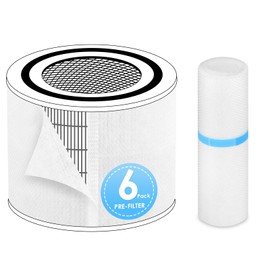 HSIAMEN Pre-Filter Compatible with LEVOIT Core 200S Air Purifier Filter Replacement Core 200S-P, Fit Part# Core 200S-RF, 6-Pack