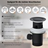 Hibbent Universal Drain Fitting, Pop-Up Valve for Sinks and Washbasins