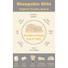SHEEPSKIN ELITE Chamois Drying Cloth Car Drying Towel Real Leather