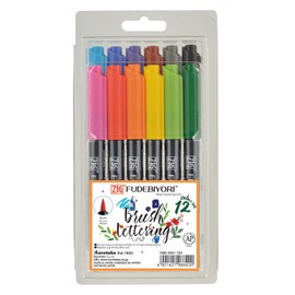 Kuretake Zig Fudebiyori Flexible Brush tip Marker, Assorted