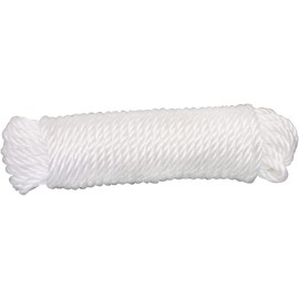 Amig - White Twisted Nylon Rope Model 20220 | Robust and Soft Multi-Purpose Cord Ideal for DIY or Fishing, Construction, Sports and Games, DIY and Lashing Straps | Dimensions: Diameter 4 mm x 10 m