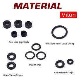 Fuel Pressure Regulator Valve Cap Spring Kit - Fuel Relief Seal Kit Compatible with F250 F350 F450 F550 7.3L Power Stroke Diesel 1999 2000 2001 2002 2003