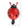 BESPORTBLE Bike Horn Ladybug Bells Handlebar Ring Round Wind and