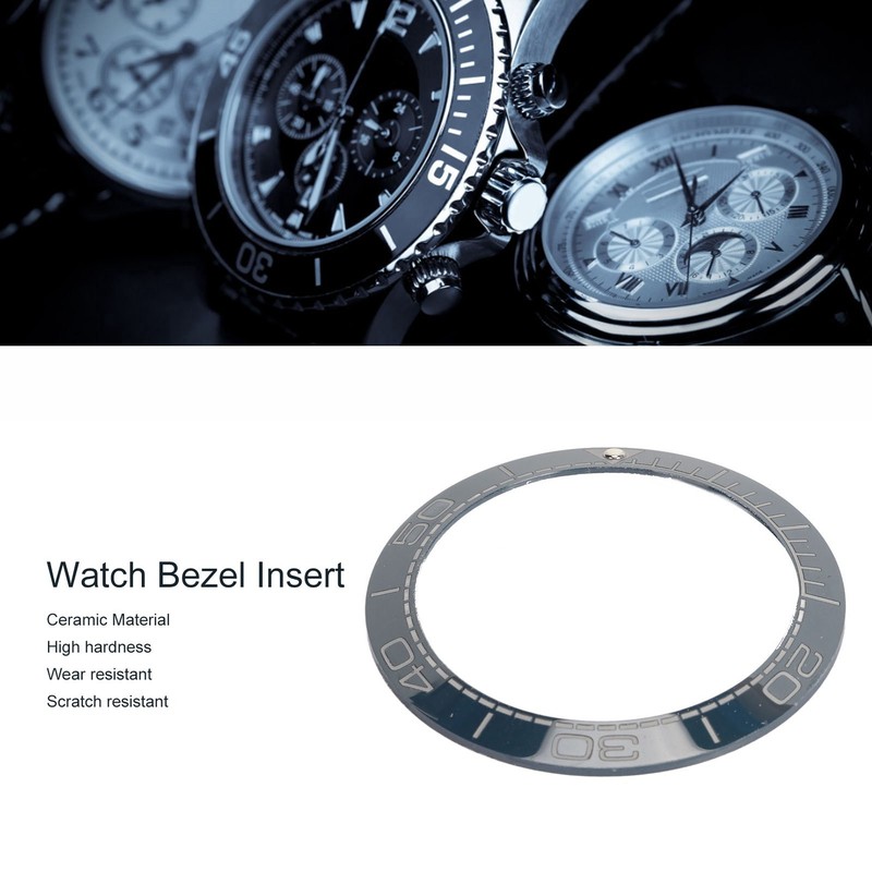 Ceramic Watch Bezel Ring Professional 41.5mm Watch Bezel Insert Replacement