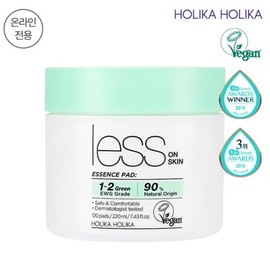 Holika Holika 레스온스킨 에센스 패드 대용량 120매 (온라인한정) Lessonskin Essence Pad Large Capacity 120 Sheets (Online Exclusive)
