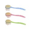 PACKOVE 3Pcs Long Handle Bath Brush with Double Sided Soft